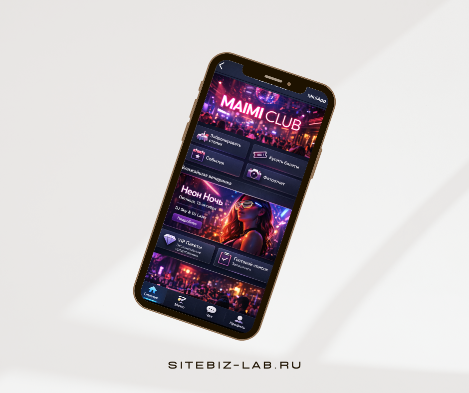 Кейс: MiniApp для ночного клуба